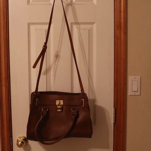 Oversized brown purse